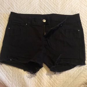 Black stretchy shorts